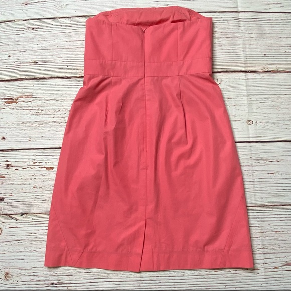 COPY - J. Crew Strawberry Pink Strapless Dress Sz 4 - Picture 14 of 15